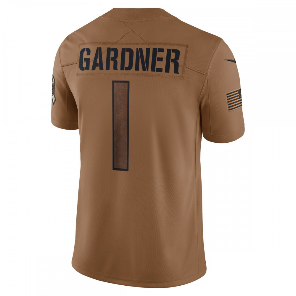 Ahmad Sauce Gardner New York Jets Nike 2023 Salute To Service Limited Jersey - Brown-GridironStore